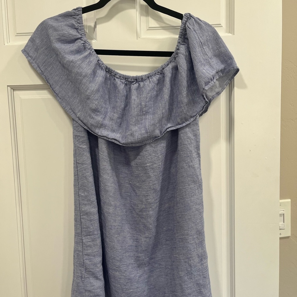 Zara Basic Light Blue Mini Dress